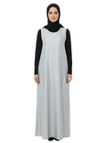 Ice Blue Shimmer Sleeveless Maxi Dress (Layering Style) 1032